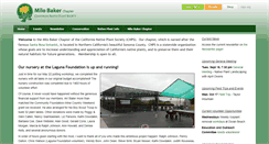 Desktop Screenshot of milobaker.cnps.org