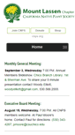 Mobile Screenshot of mountlassen.cnps.org